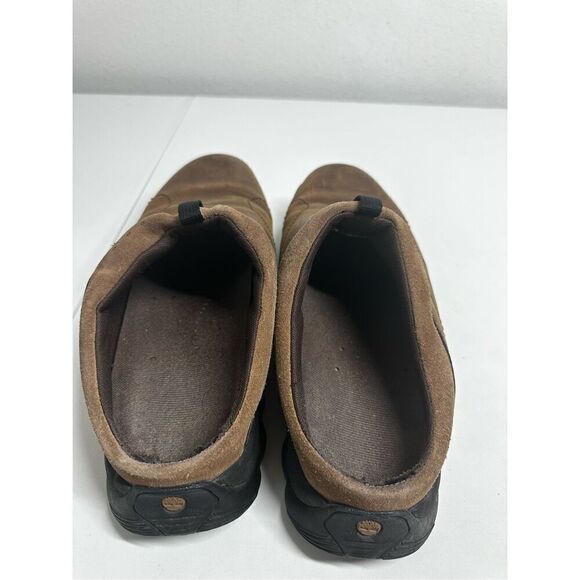 Timberland Trek Travel ACT Slip-On Loafers Mules Brown Leather Sz 11,5 M Slides - Picture 6 of 14